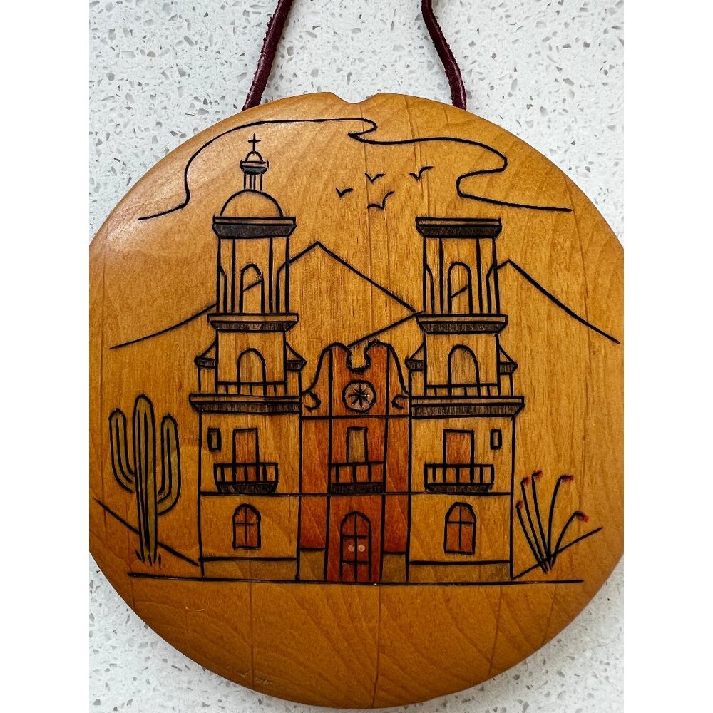 Klaus Stange Arizona Native American Artist Alder Wood Burned Hand Made